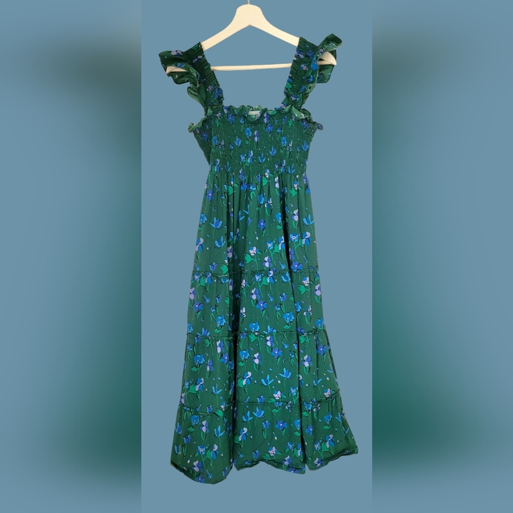 Hill House Home Ellie Nap Dress in Space Floral- Size S